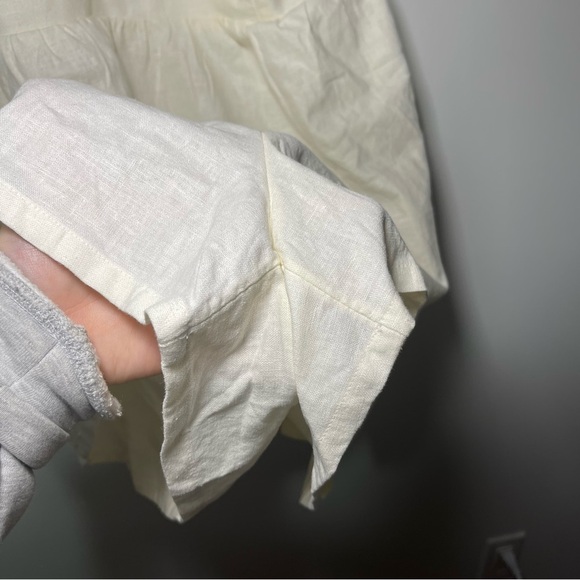 Old Navy women's white linen blend O ring halter summer beach romper in size XXL - Picture 6 of 10